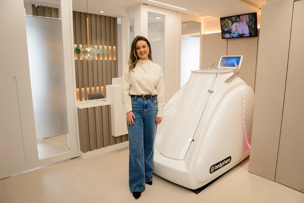 Vanessa Silveira com a tecnologia metabólica Bodyshape
